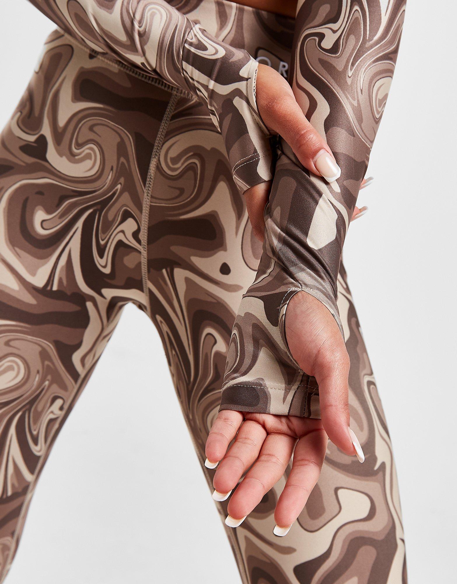 Top pentru femei PINK SODA SPORT SWIRL CRP 1/4Z BRWN PSSTW11562BRN Maro