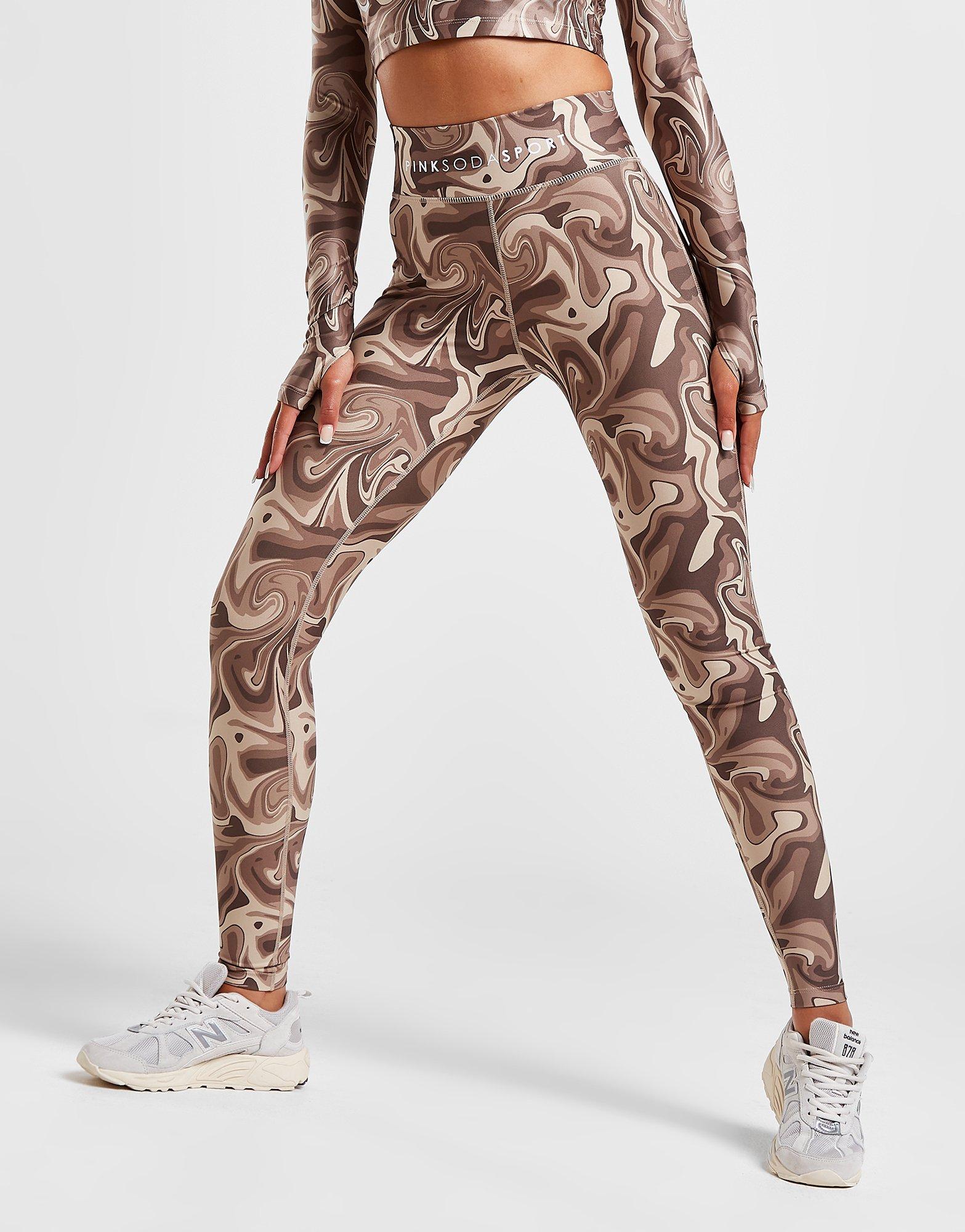 Moteriškos tamprės PINK SODA SPORT SWIRL TIGHT BRWN PSSTW11536BRN Ruda