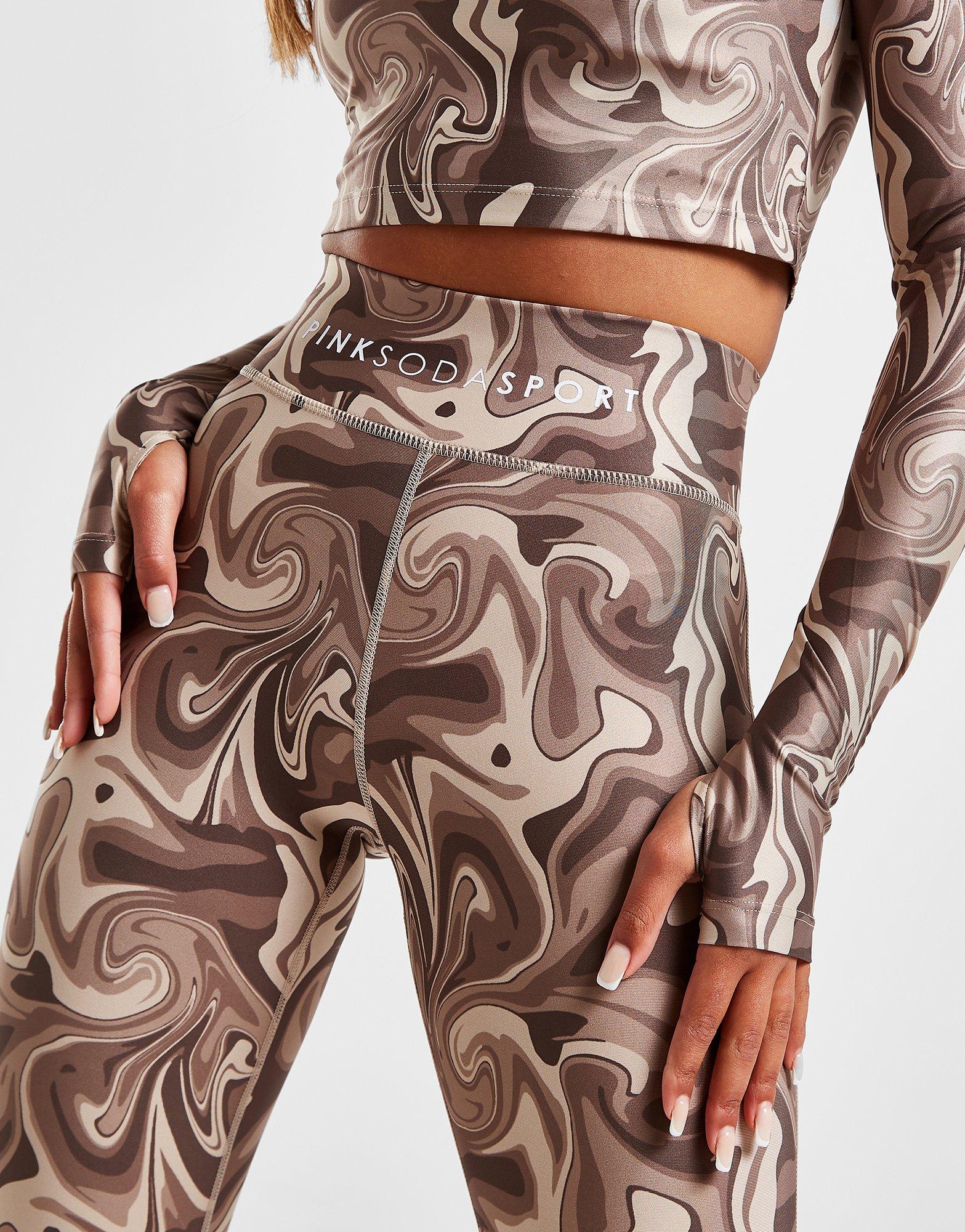 Moteriškos tamprės PINK SODA SPORT SWIRL TIGHT BRWN PSSTW11536BRN Ruda