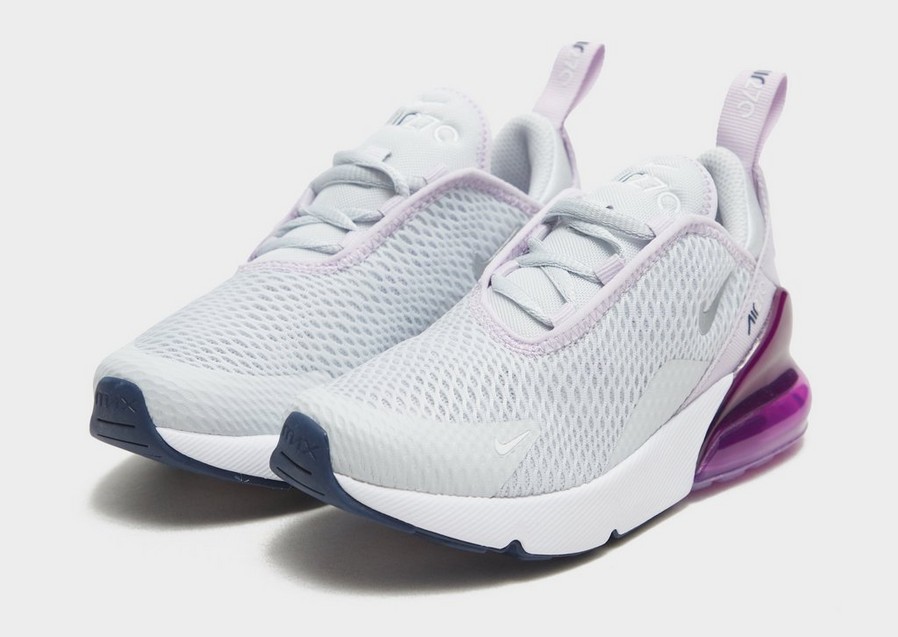 Buty sneakersy dla dzieci NIKE AIR MAX 270 BP AO2372-023 Szary
