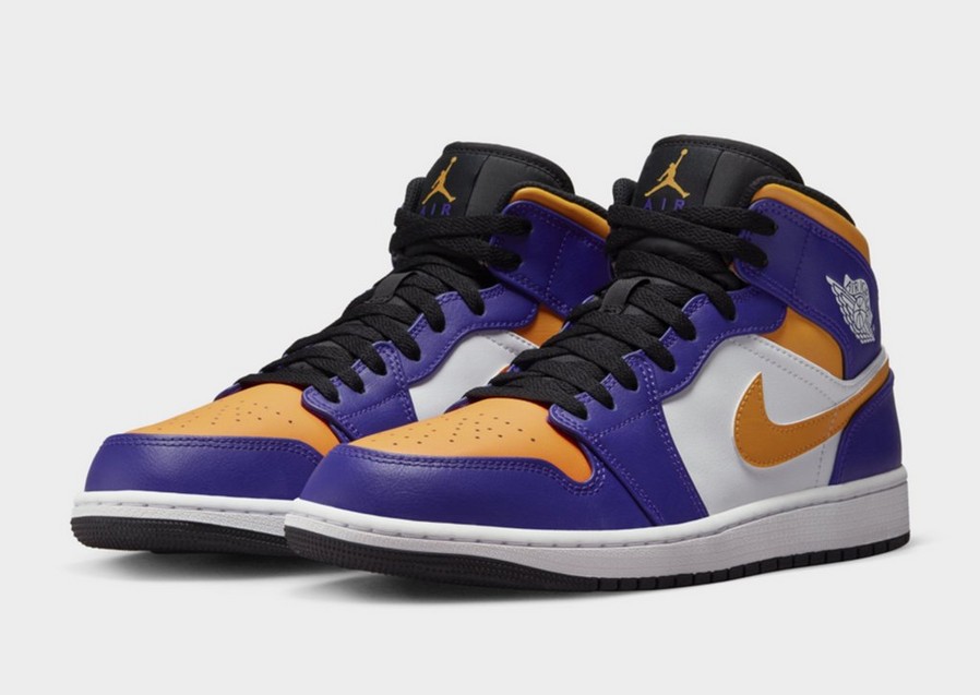Buty sneakersy męskie AIR JORDAN 1 MID  DQ8426-517 Fioletowy
