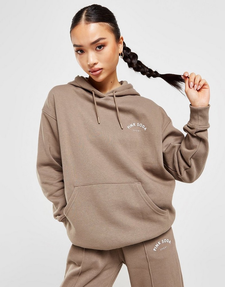 Dámska mikina PINK SODA SPORT VICENTE OH HD BRWN PSSTW11512BRN Hnedá