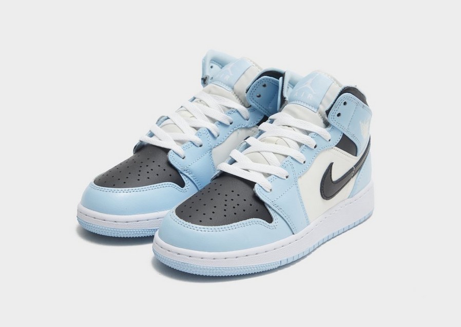 Buty sneakersy dla dzieci AIR JORDAN 1 MID GG  555112-401 Niebieski