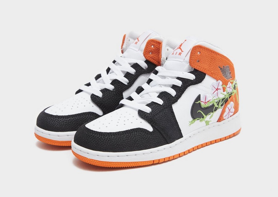 Adidași pentru copii AIR JORDAN 1 MID SE GDN GG  DQ8390-100 Alb