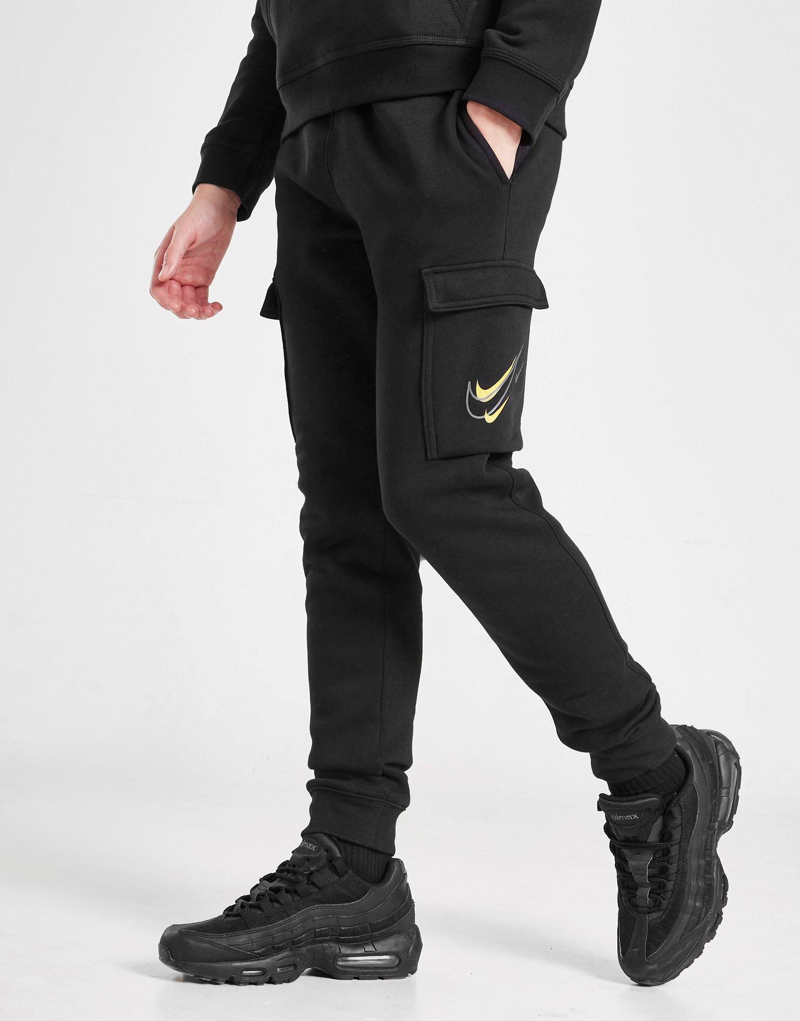 Детски панталон NIKE ПАНТАЛОНИ SOS FLC CRGO PANT BLK/GLD DX2299-011 Черен
