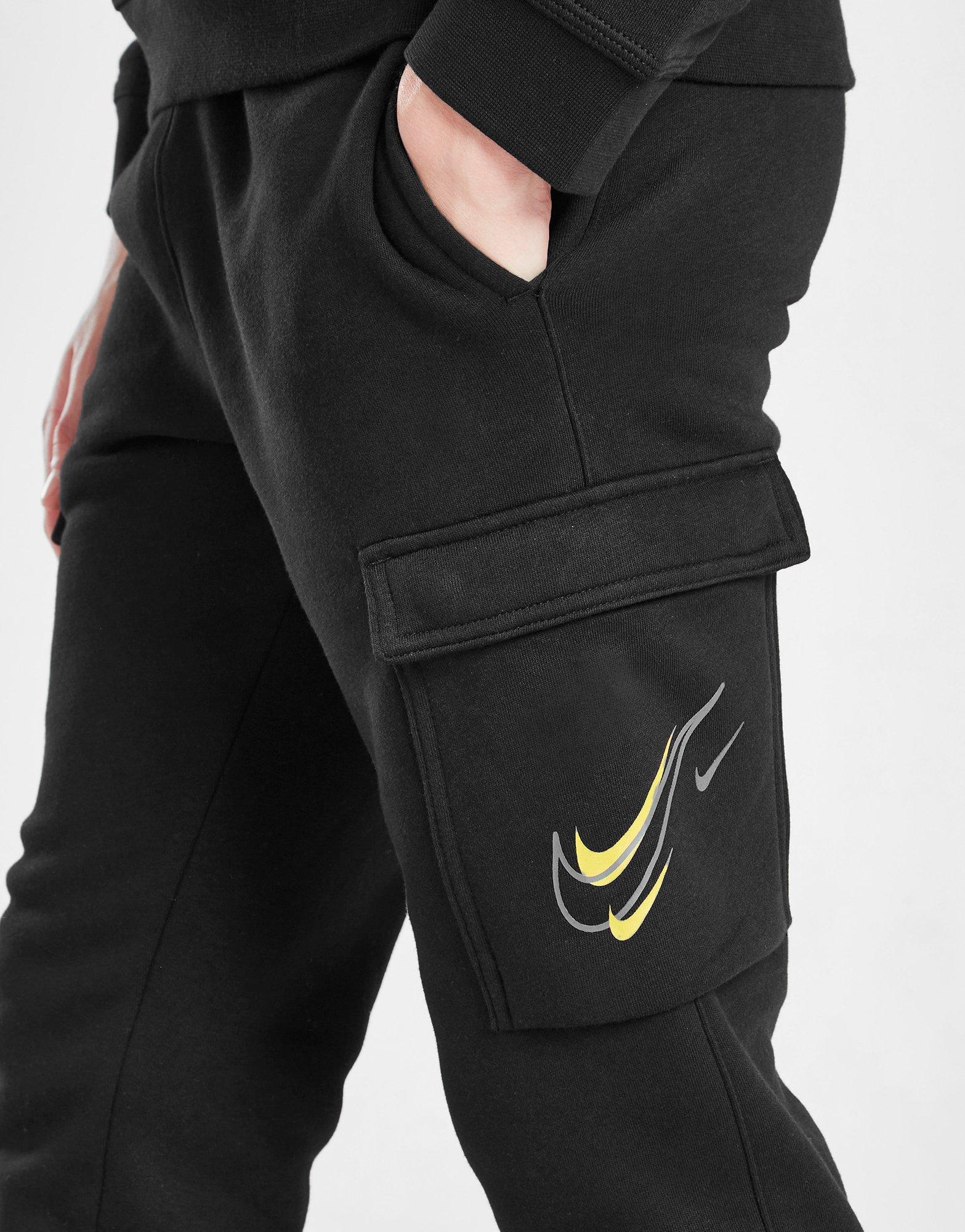 Детски панталон NIKE ПАНТАЛОНИ SOS FLC CRGO PANT BLK/GLD DX2299-011 Черен