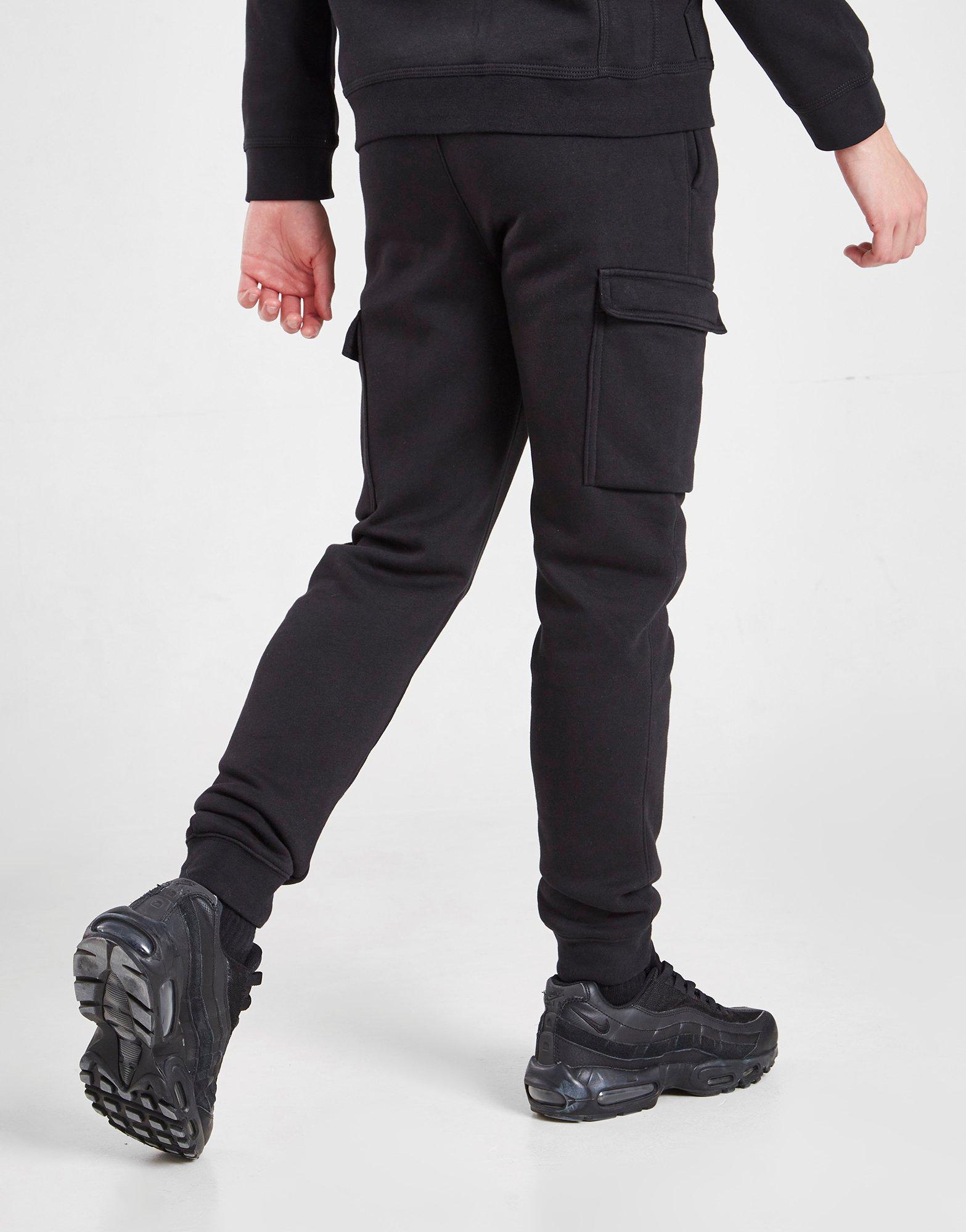 Детски панталон NIKE ПАНТАЛОНИ SOS FLC CRGO PANT BLK/GLD DX2299-011 Черен