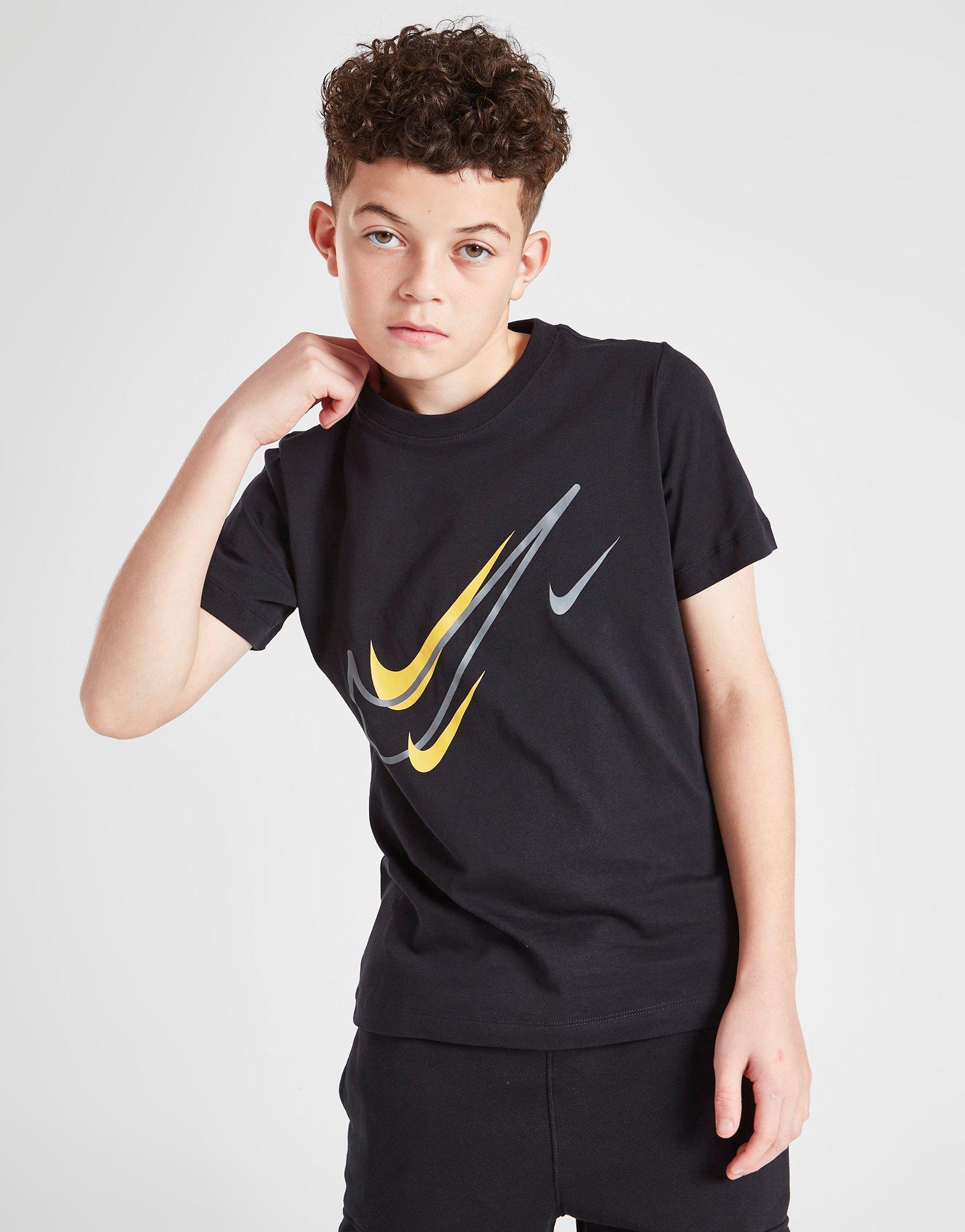 Детска тениска NIKE ТЕНИСКА SOS SS TEE BLK/GOLD DX2297-011 Черен