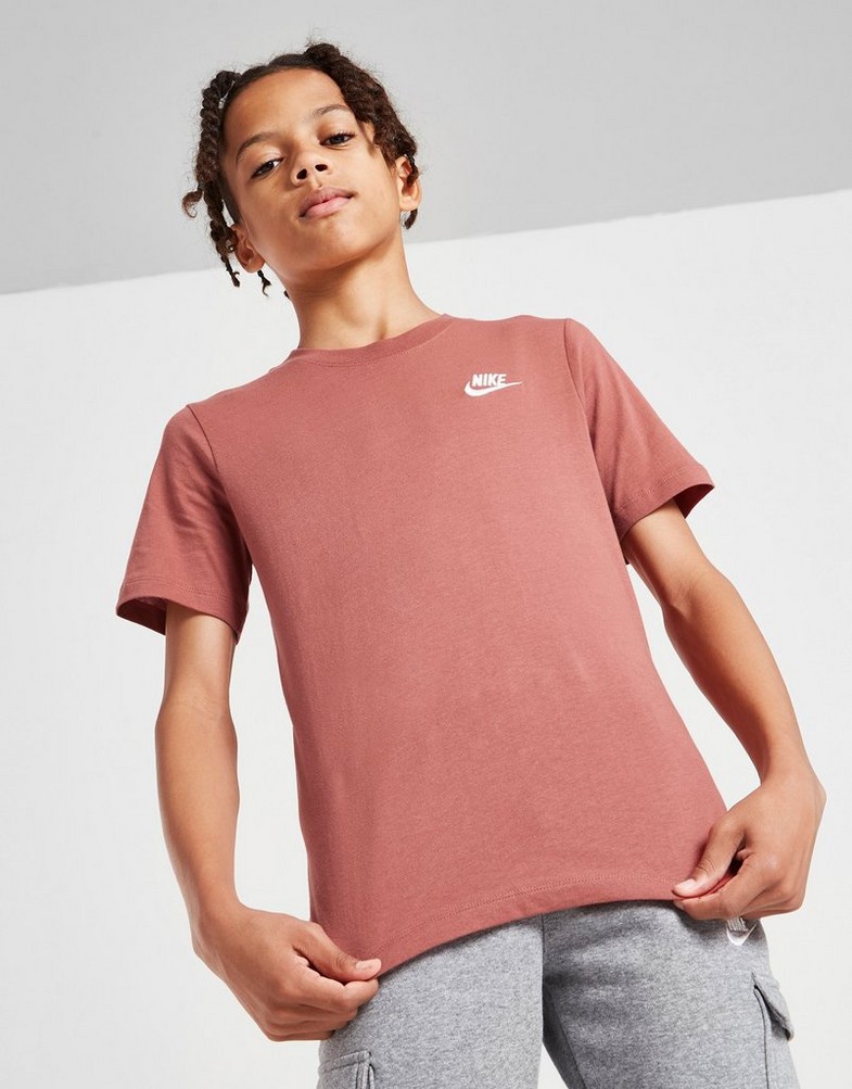 Koszulka, t-shirt dziecięcy NIKE T-SHIRT SPORTSWEAR BOY AR5254-691 Różowy