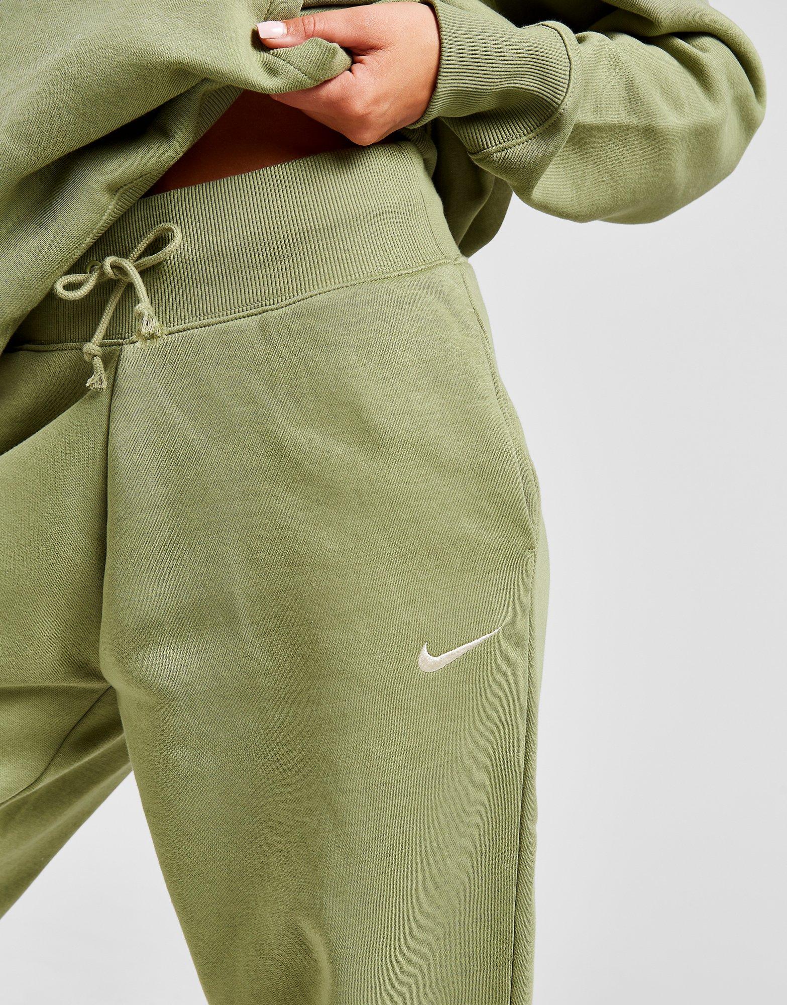 Жіночі штани NIKE ШТАНИ W NSW PHNX FLC HR OS PANT DQ5887-334 Зелений