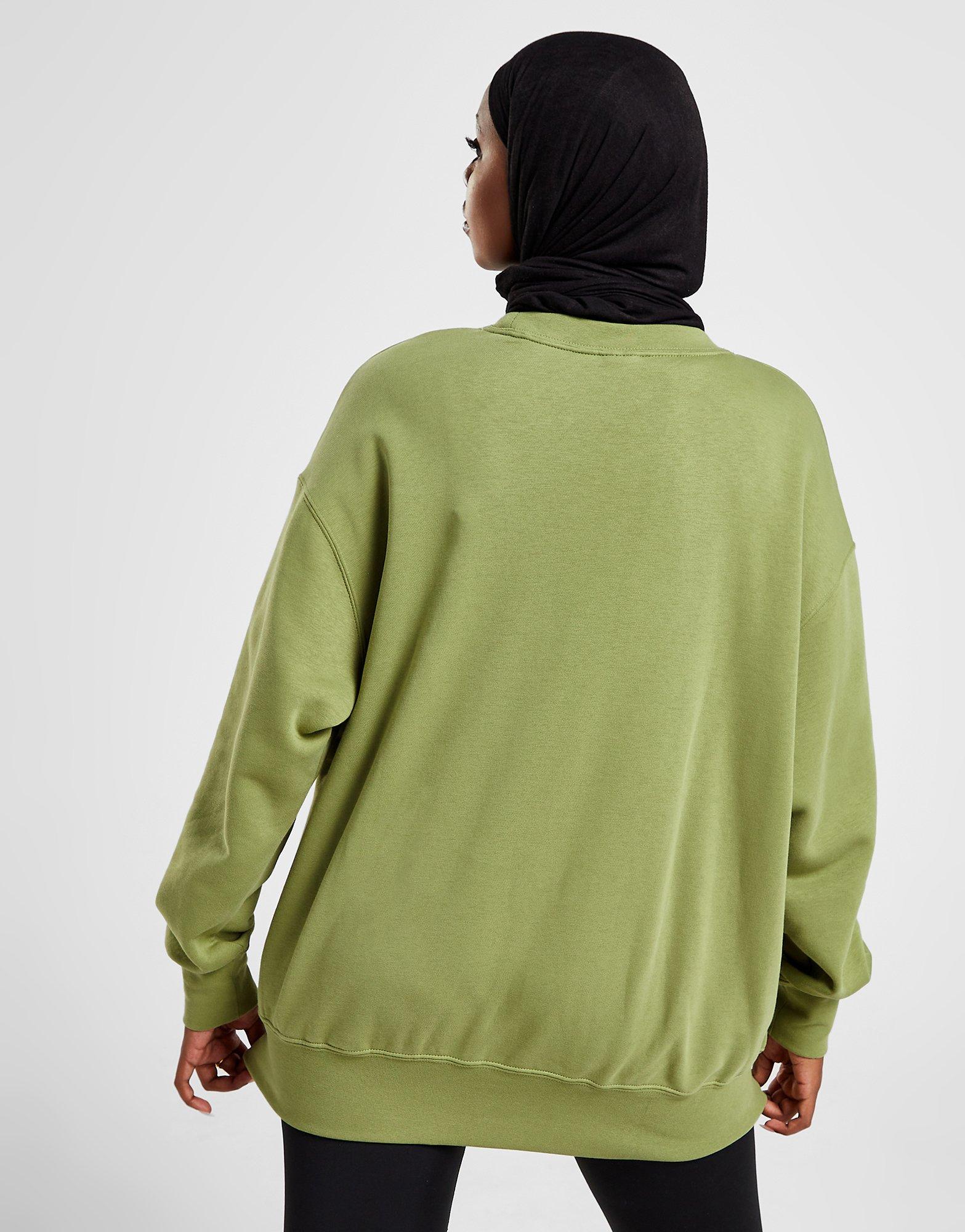 Bluza damska NIKE BLUZA W NSW AIR FLC CREW DQ6567-334 Khaki