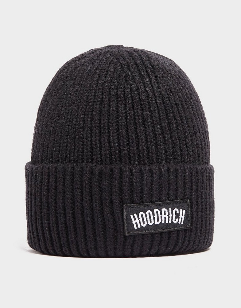 Жіночі зимові шапки HOODRICH КЕПКА OG CORE WOVEN BEANIE BLK HR-2022-0089 Чорний