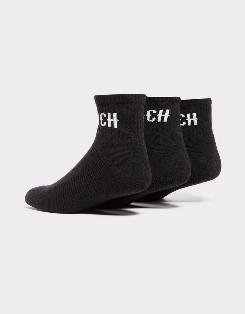 Skarpetki damskie HOODRICH SKARPETY OG CORE 3 PACK QUARTER SOCKS HR-2022-0128 Czarny