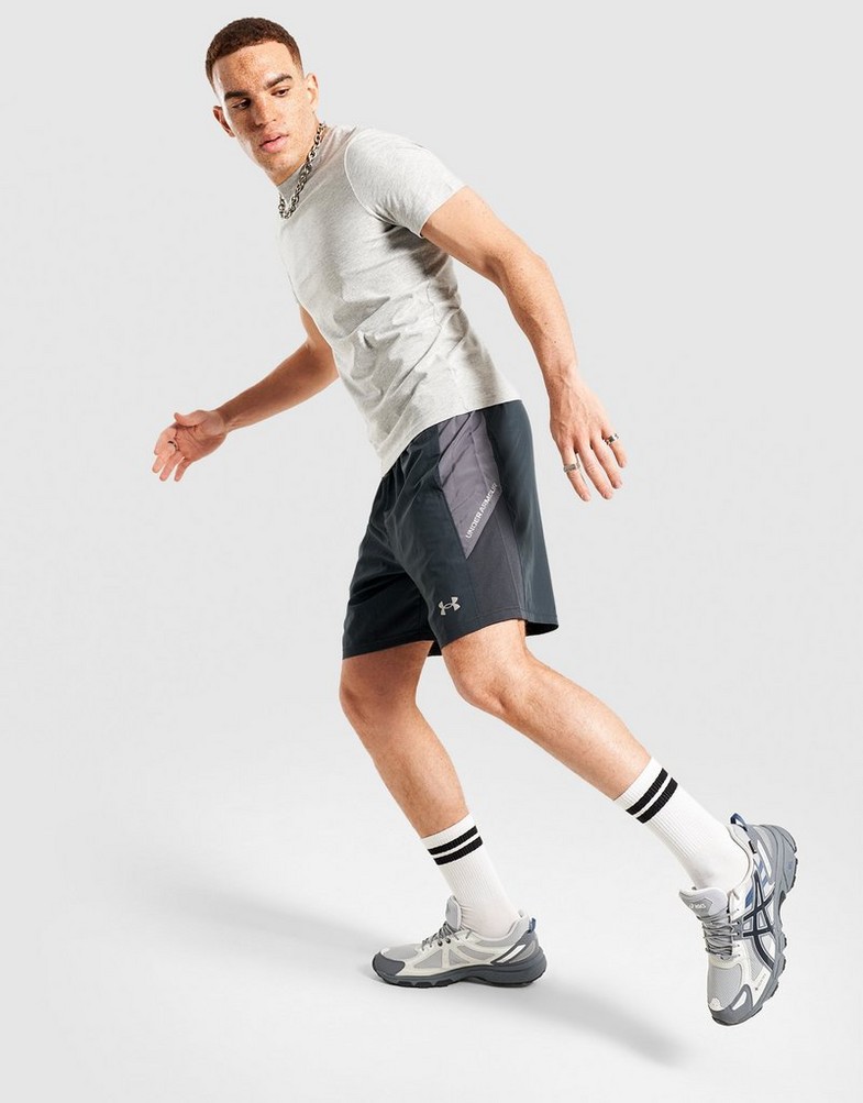 Чоловічі шорти UNDER ARMOUR ШОРТИ TECH HYBRID WVN SHORTS 6007953-016 Сірий