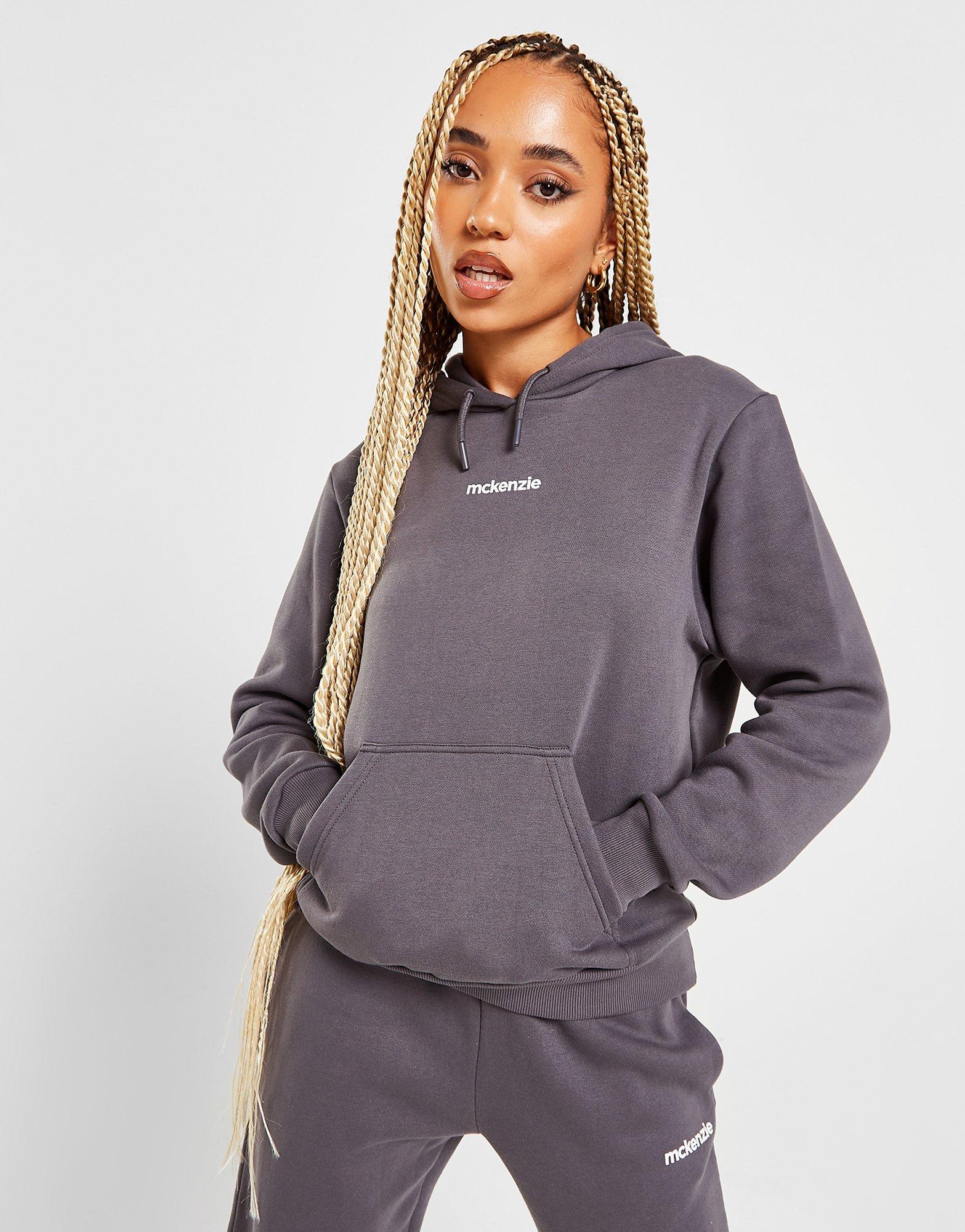 Дамски дрехи големи размери MCKENZIE СУИТЧЪР С КАЧУЛКА LOGO OH HD MCKTW15546040 Сив