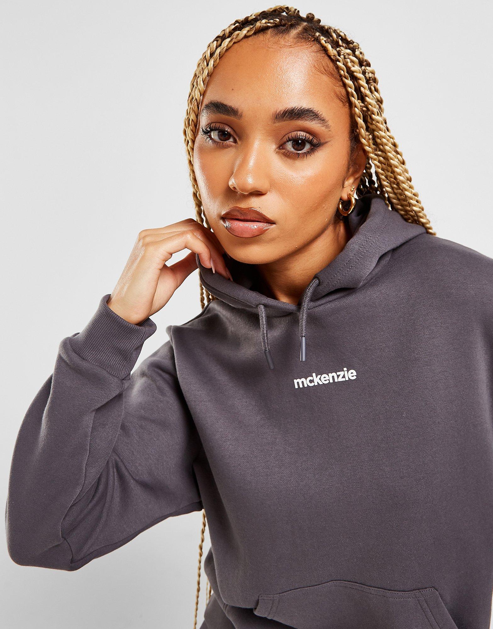 Дамски дрехи големи размери MCKENZIE СУИТЧЪР С КАЧУЛКА LOGO OH HD MCKTW15546040 Сив