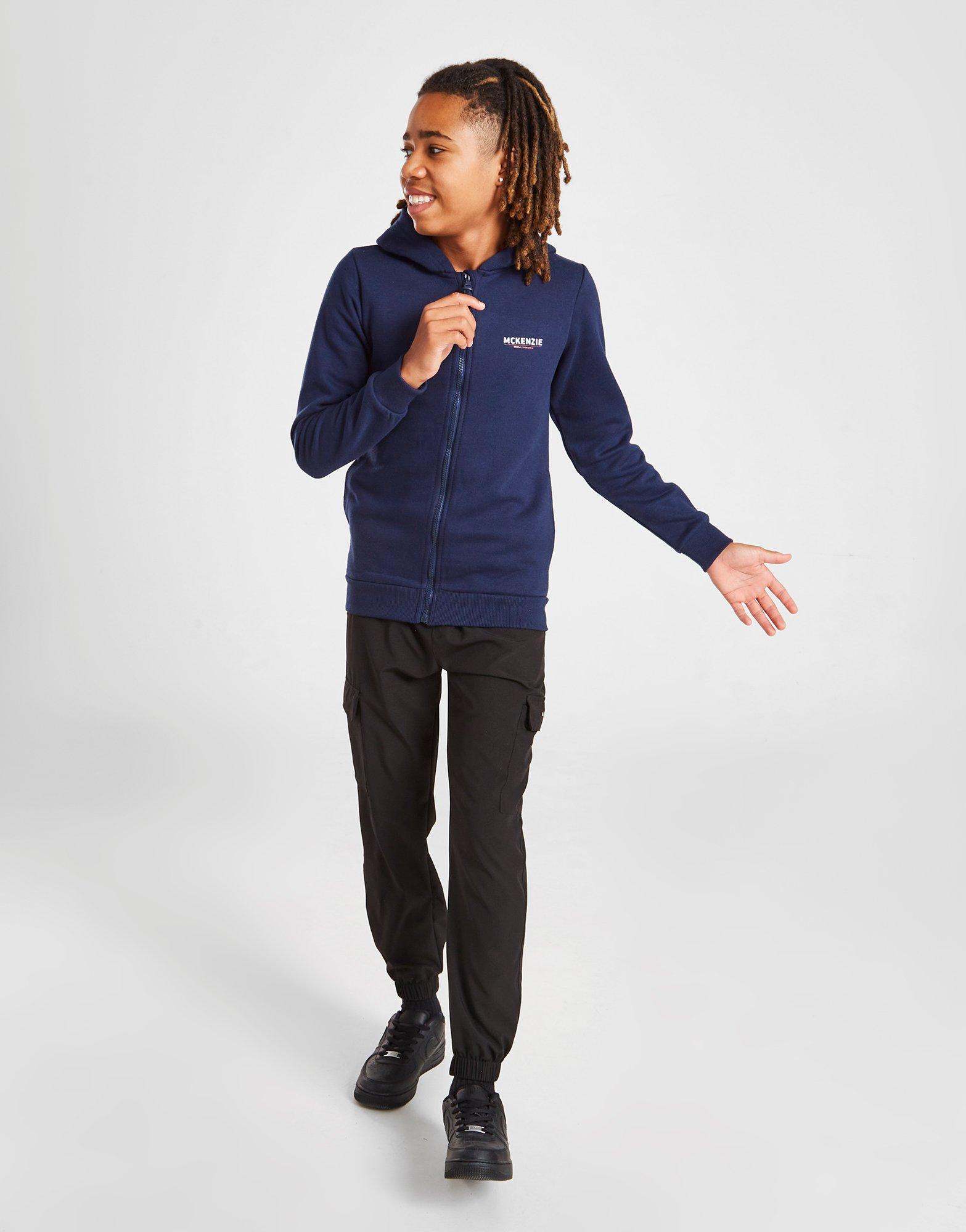 Detská mikina MCKENZIE MIKINA S KAPUCÍ ESS 2 FZ HD MCKTJ15371130 Tmavě modrá