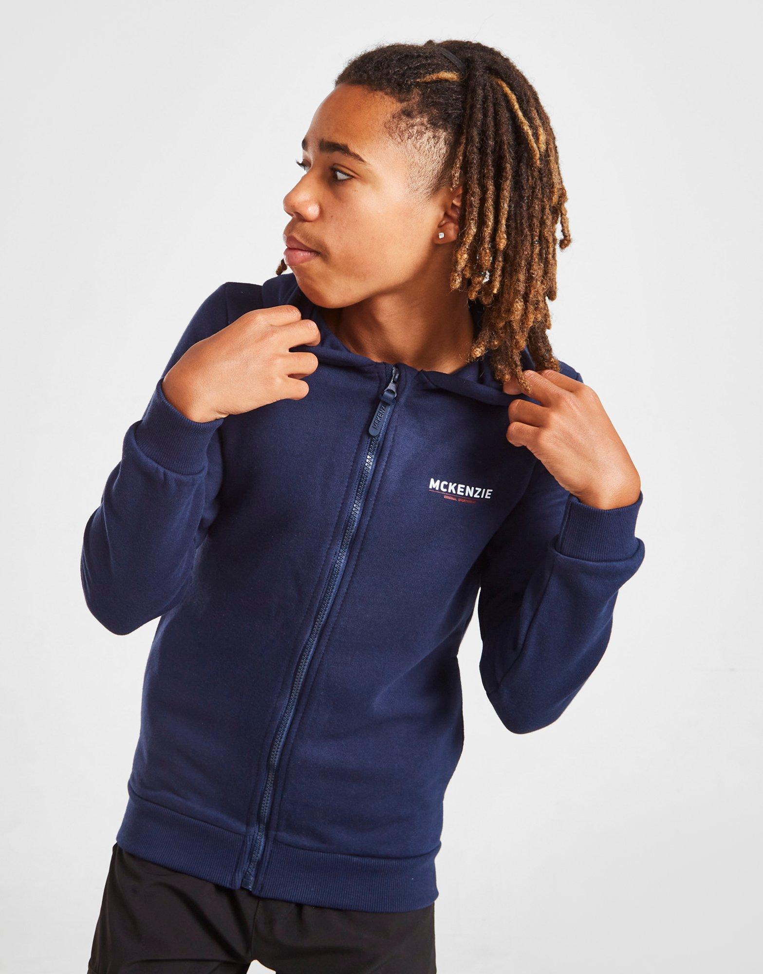 Detská mikina MCKENZIE MIKINA S KAPUCÍ ESS 2 FZ HD MCKTJ15371130 Tmavě modrá