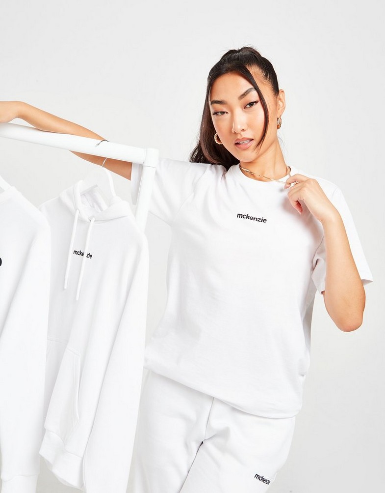 Tricou pentru femei MCKENZIE TRICOU LOGO BF TEE MCKTW15550010 Alb