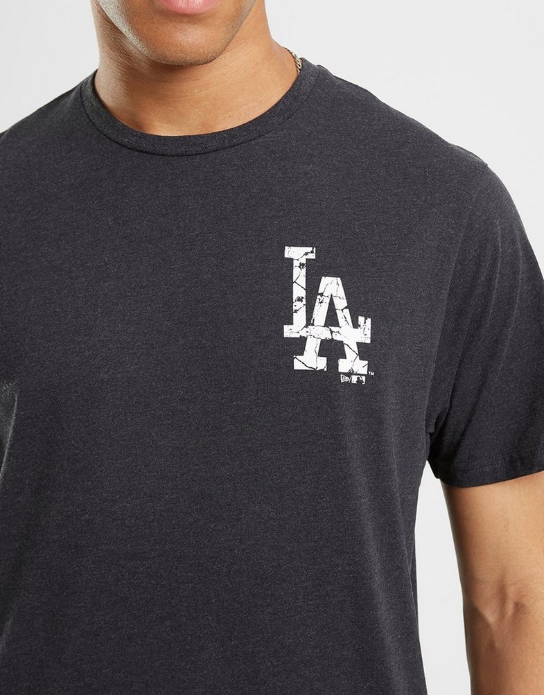 Koszulka, t-shirt męski NEW ERA T-SHIRT MLB SEAS INFILL LA DODGERS LOS ANGELES DODGE 60284718 Szary