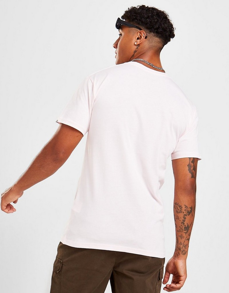 Koszulka, t-shirt męski VANS KRÓTKI RĘKAW OVAL T-SHIRT VN0007FAXZV Różowy
