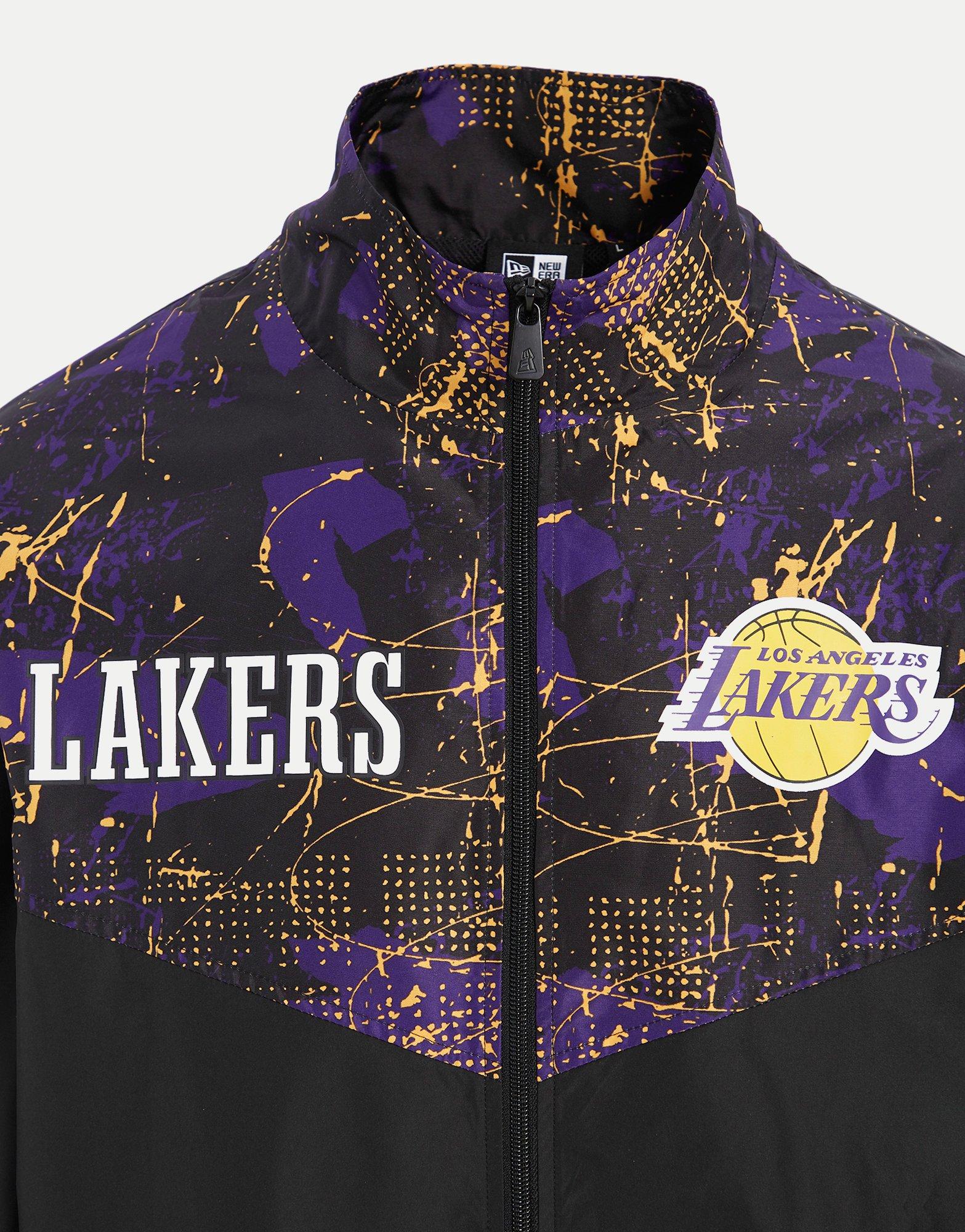 NEW ERA JACHETĂ POLIAMIDĂ AOP PANEL LAKERS LOS ANGELES LAKER 60332149 Negru
