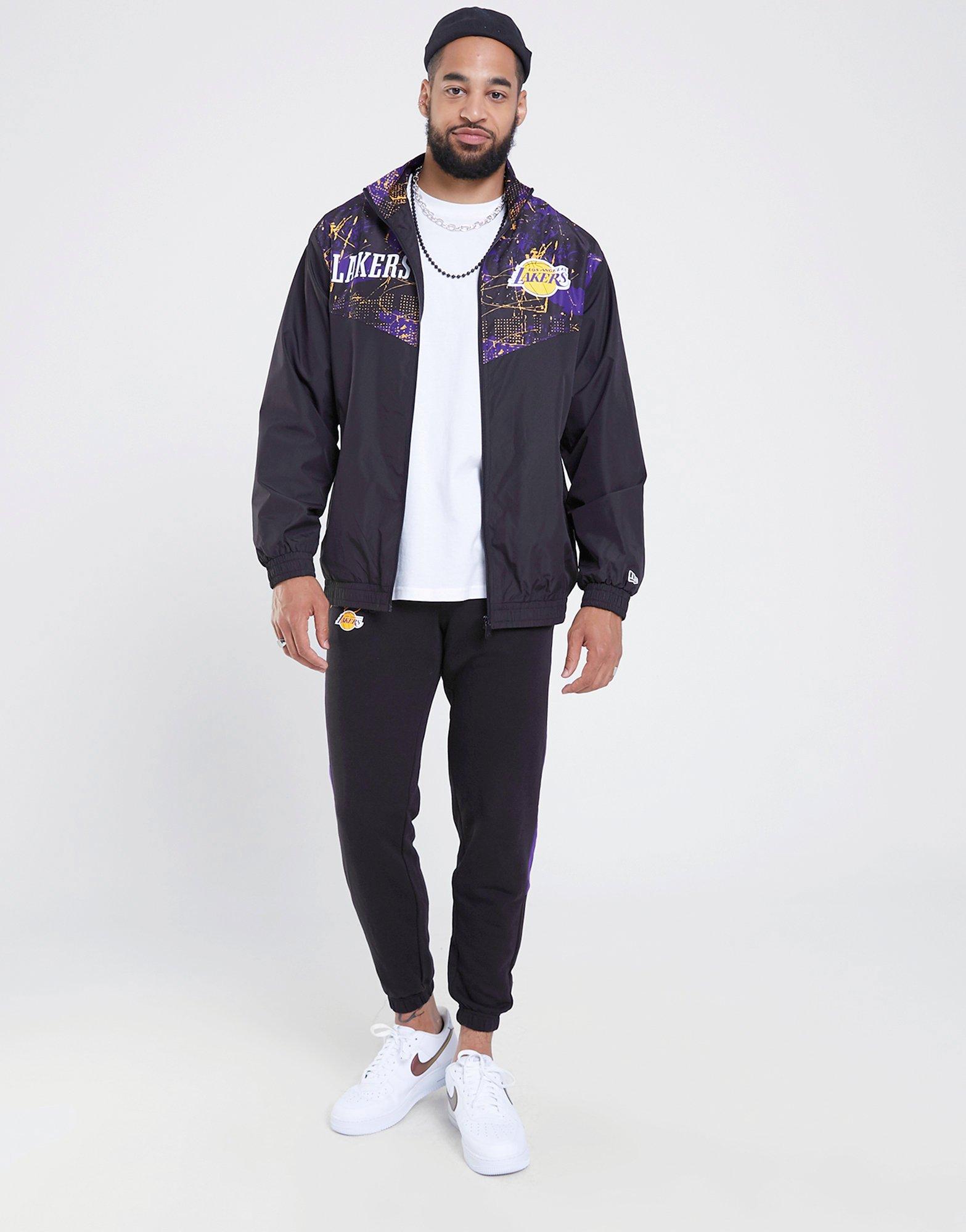 NEW ERA JACHETĂ POLIAMIDĂ AOP PANEL LAKERS LOS ANGELES LAKER 60332149 Negru