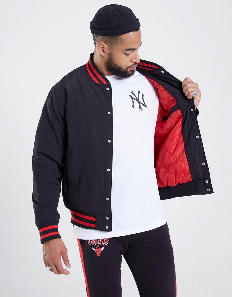 NEW ERA JACHETĂ SCRIPT BOMBER BULLS CHICAGO BULLS 60332203 Negru
