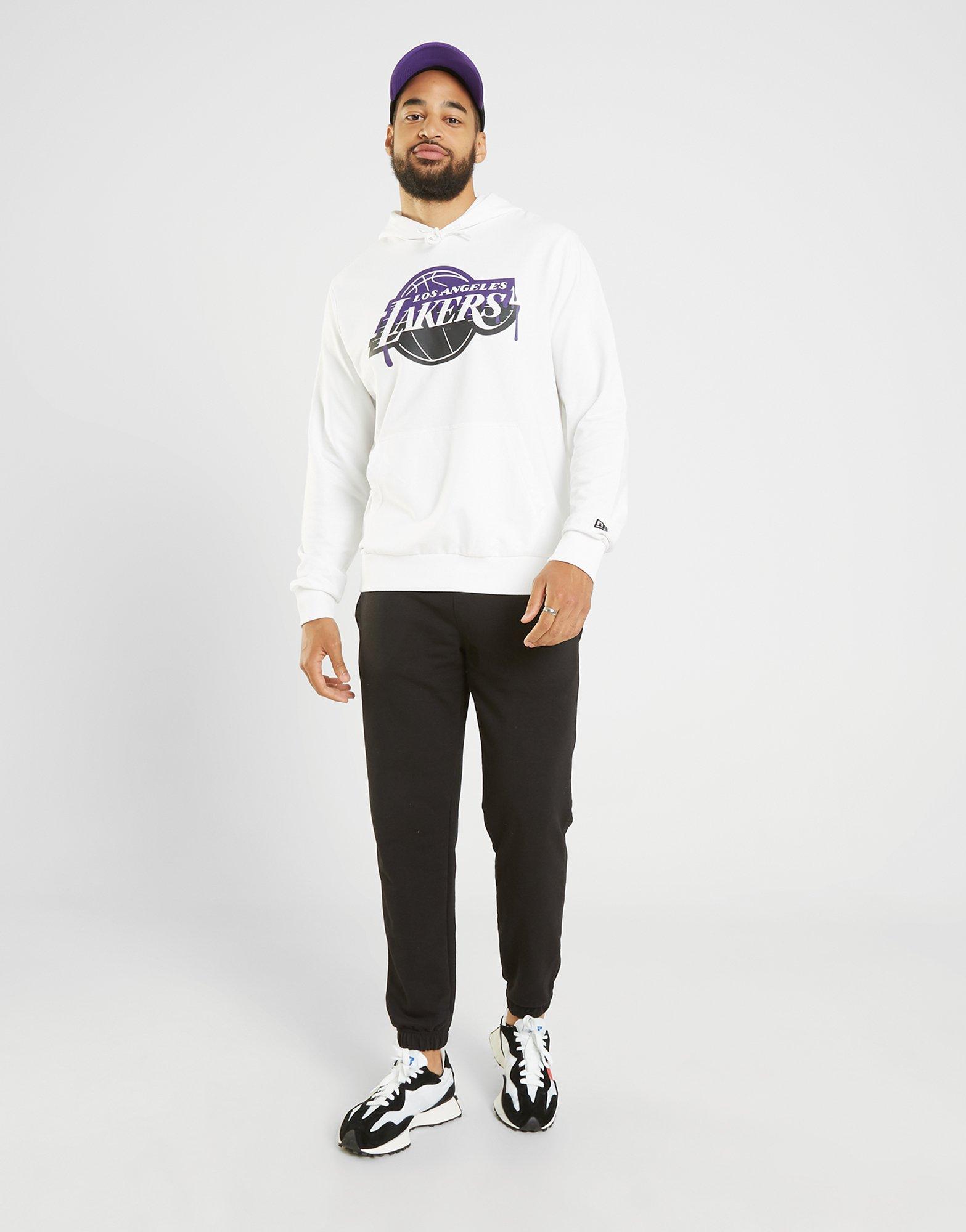 Vyriškas džemperis NEW ERA DŽEMPERIS SU GOBTUVU NBA DRIP LAKERS LOS ANGELES LAK 60332212 Balta