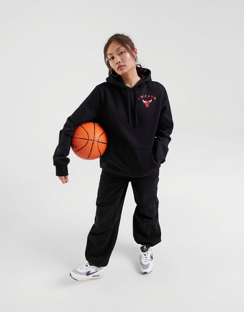 Dámska mikina NEW ERA MIKINA S KAPUCŇOU NBA TEAM LOGO PO CHIBUL 60348014 Čierna
