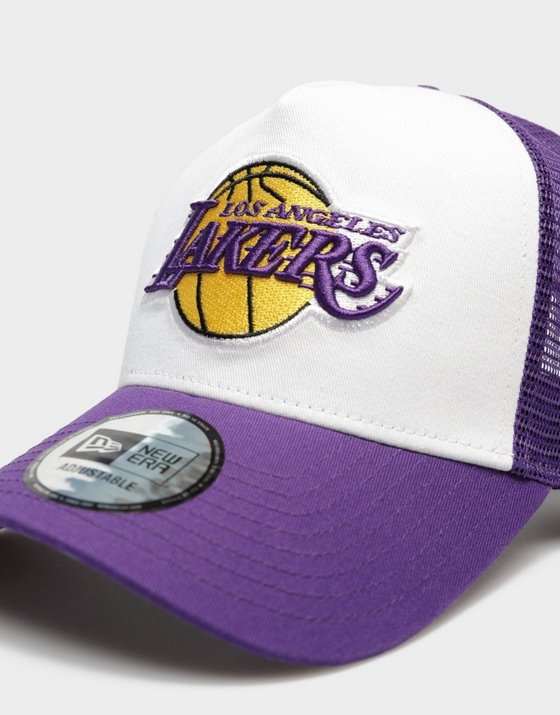 Șapcă pentru bărbați NEW ERA CACIULA TM CLR BLCK AF TRUCK LAKERS LOS ANGELES LAKE 60348857 Alb