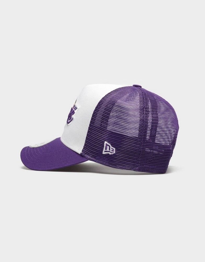 Șapcă pentru bărbați NEW ERA CACIULA TM CLR BLCK AF TRUCK LAKERS LOS ANGELES LAKE 60348857 Alb