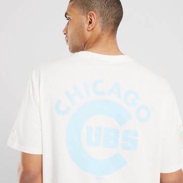 New Era Unisex MLB Pastel OS T-Shirt ~ Chicago Cubs White