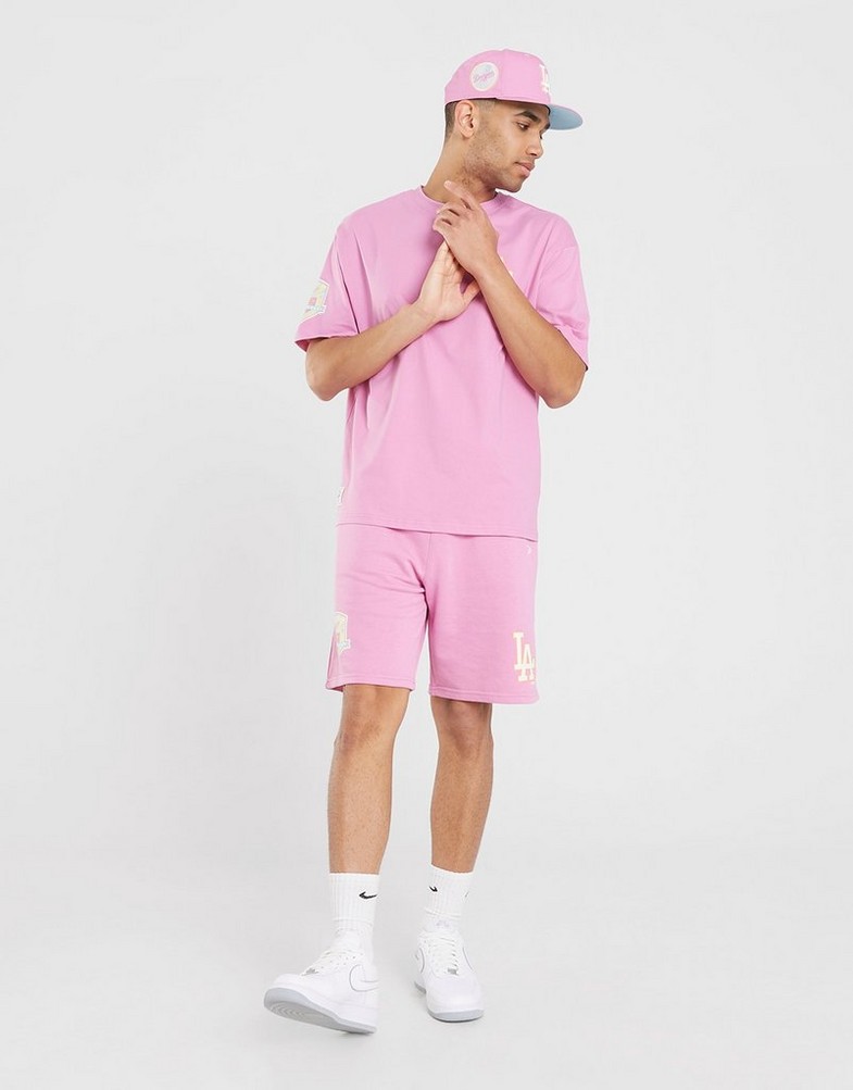 Pantaloni scurți pentru bărbați NEW ERA PANTALONI SCURȚI MLB PASTEL LA DODGERS LOS ANGELES D 60357136 Roz
