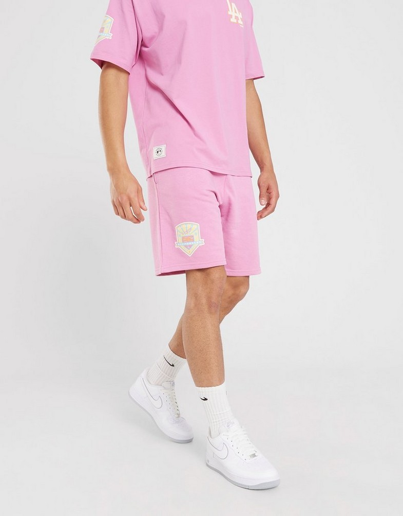 Pantaloni scurți pentru bărbați NEW ERA PANTALONI SCURȚI MLB PASTEL LA DODGERS LOS ANGELES D 60357136 Roz