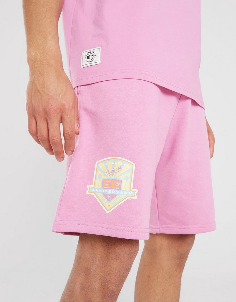 Pantaloni scurți pentru bărbați NEW ERA PANTALONI SCURȚI MLB PASTEL LA DODGERS LOS ANGELES D 60357136 Roz