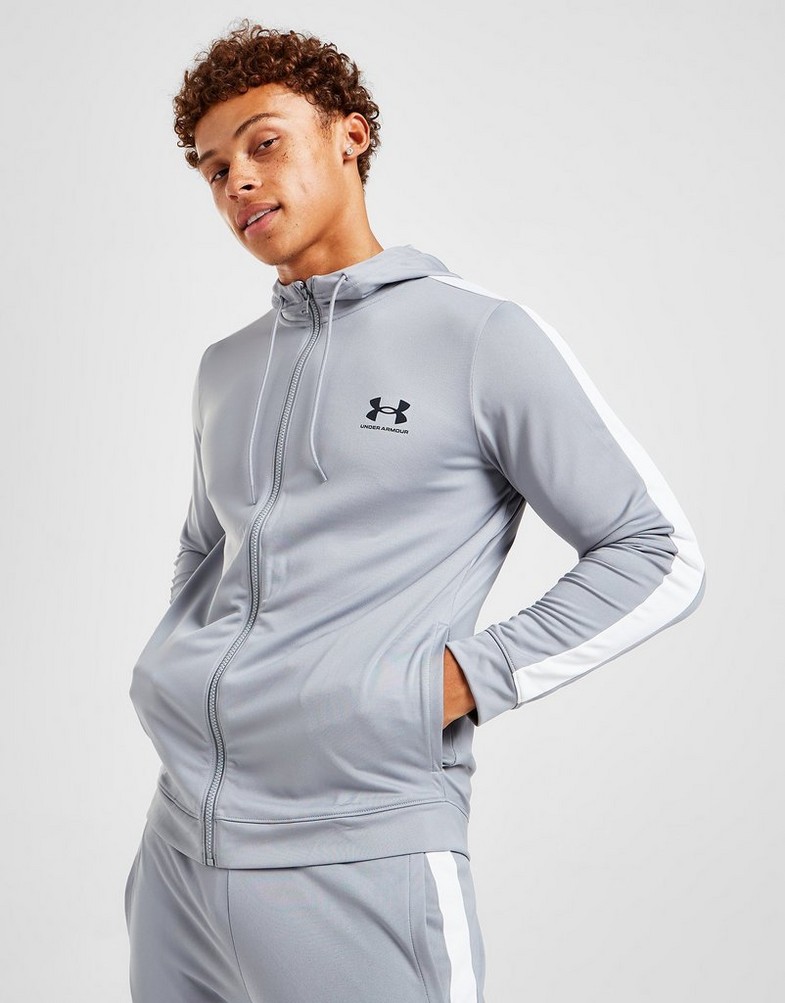 UNDER ARMOUR Z KAPTUREM POLY HOODIE 1370153035H | kolor Szary ▷ Męskie  Ubrania w JD Sports