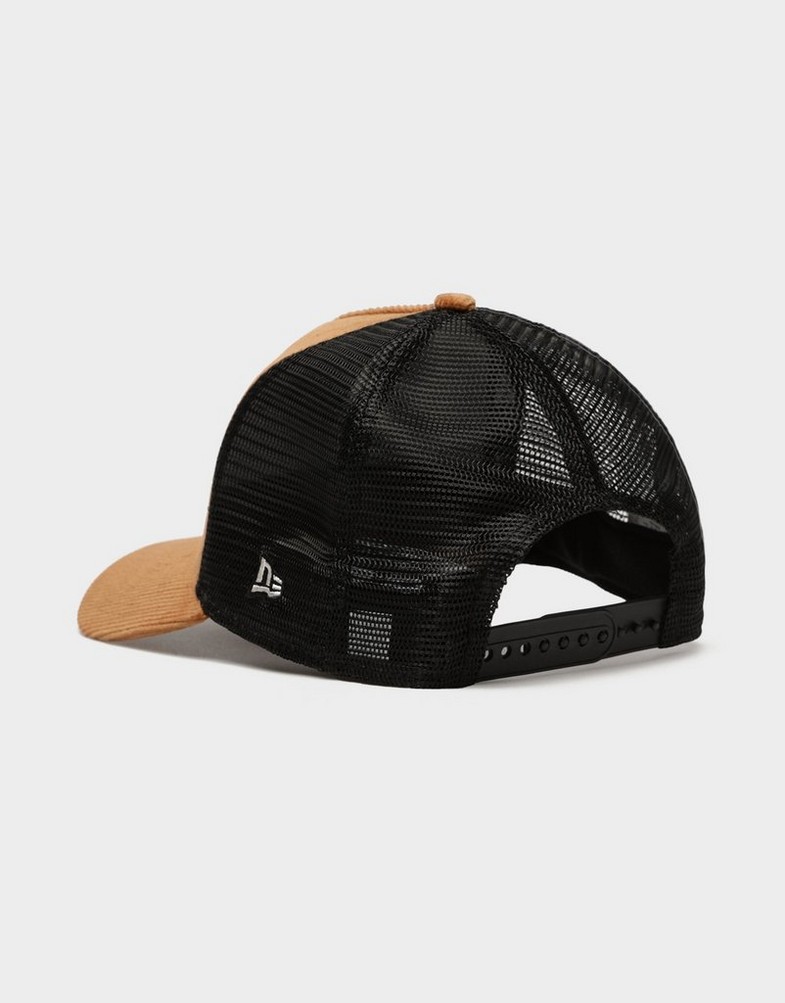 Czapka z daszkiem męska NEW ERA CZAPKA CORD TRUCKER NEWERA BRW NONE 60364187 Brązowy
