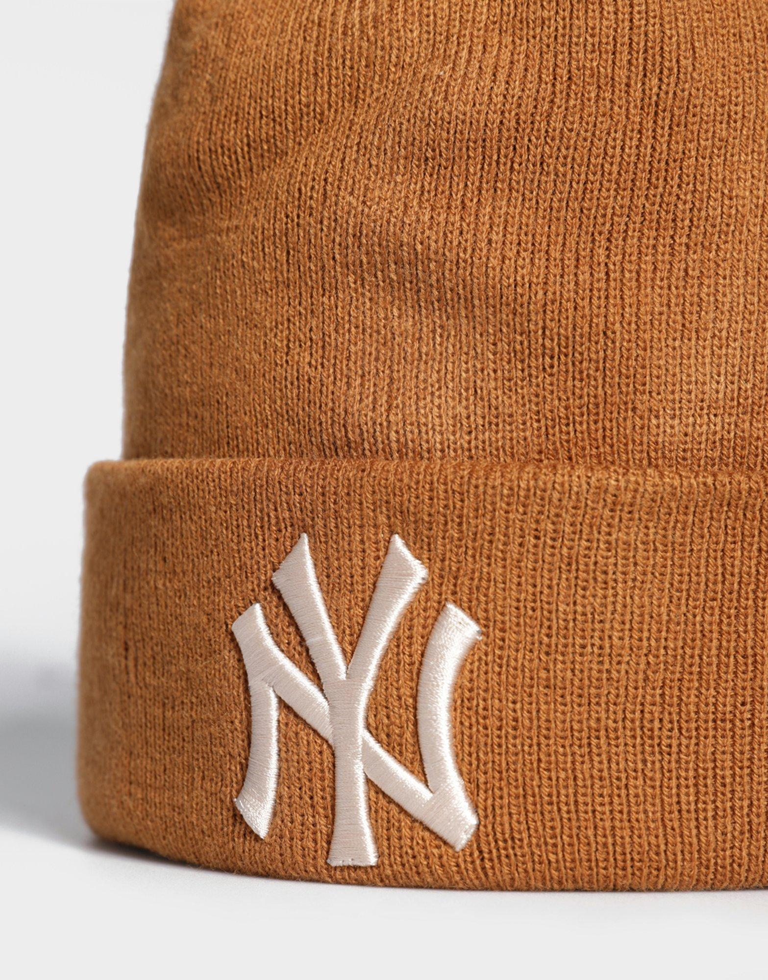 Чоловічі зимові шапки NEW ERA КЕПКА LE BEANIE NYY BRW NEW YORK YANKEES 60364360 Коричневий