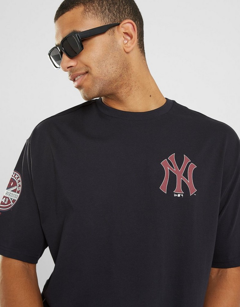 NEW ERA T-SHIRT NY YANKEES STADIUM GRAPHIC OVERSIZED NAVY PROMO 2X60USD