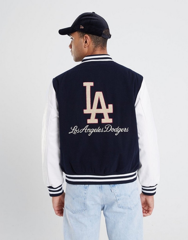 New era MLB Large Logo Varsity Los Angeles Dodgers Jacket Blue