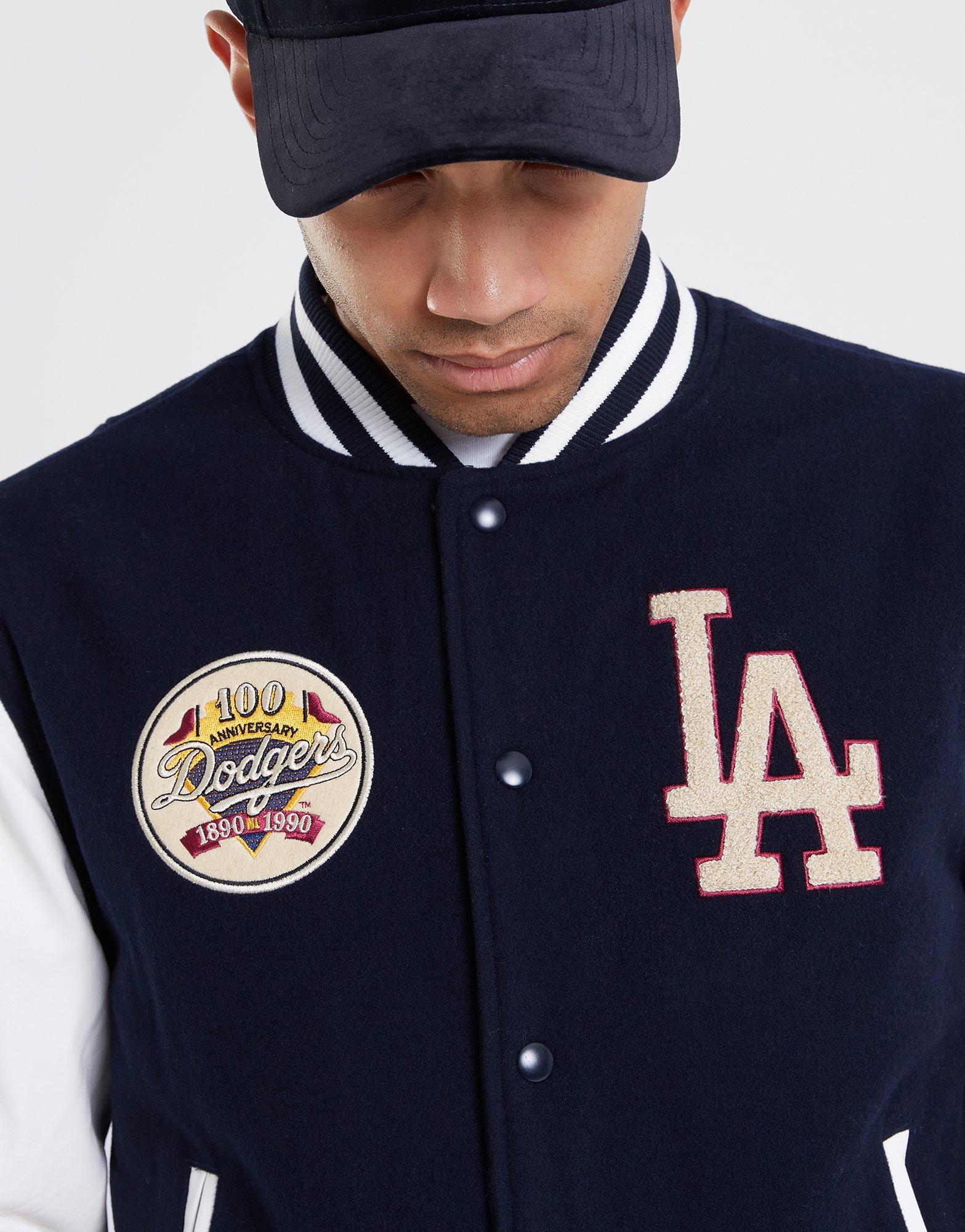 Kurtka męska NEW ERA KURTKA MLB LARGE LOGO VARSITY LA DODGERS LOS ANGELES 60416326 Granatowy