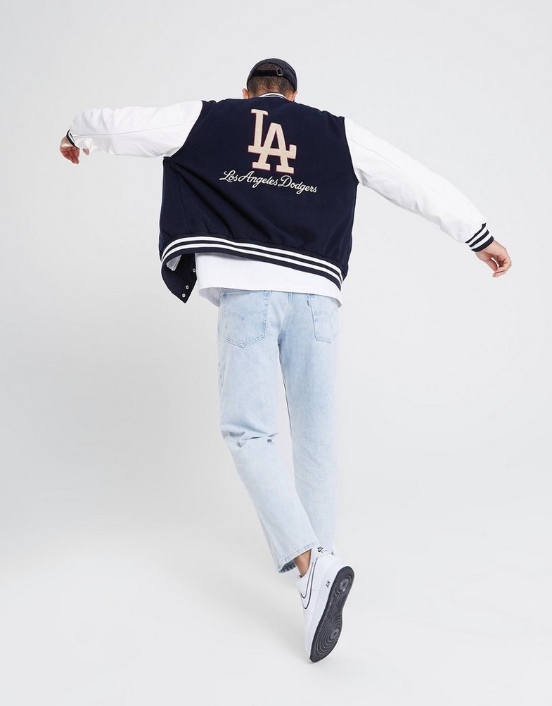 NEW ERA JACHETĂ MLB LARGE LOGO VARSITY LA DODGERS LOS ANGELE 60416326 Bleumarin