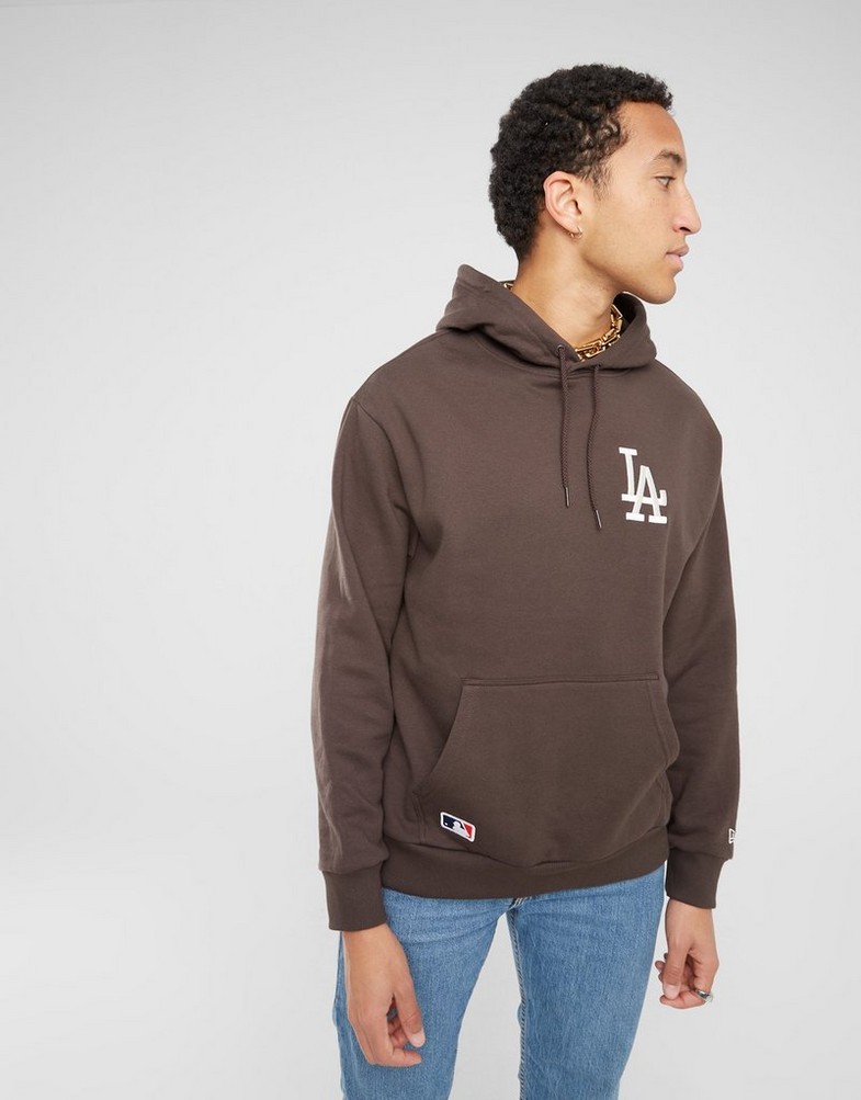 Bluză pentru bărbați NEW ERA BLUZĂ CU GLUGĂ LE OS LA DODGERS LOS ANGELES DODGERS 60424347 Maro