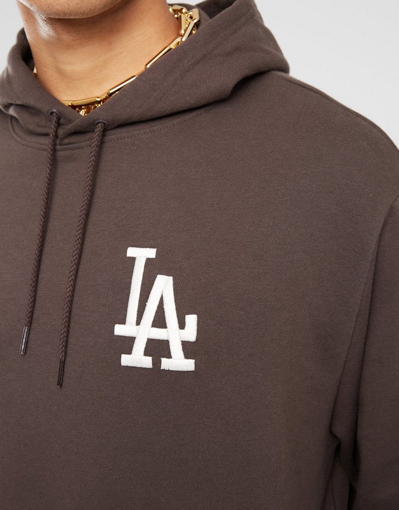 Bluză pentru bărbați NEW ERA BLUZĂ CU GLUGĂ LE OS LA DODGERS LOS ANGELES DODGERS 60424347 Maro