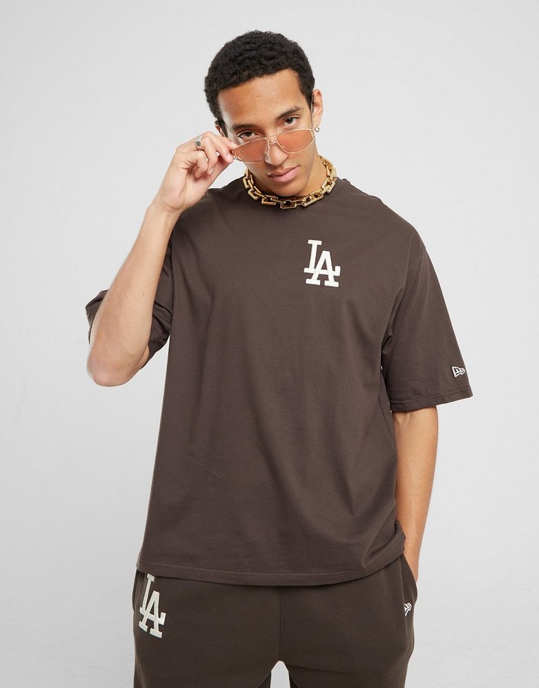 Pánske tričko NEW ERA TRIČKO LES LC OS TEE LA DODGERS LOS ANGELES DODGERS 60424359 Hnědá