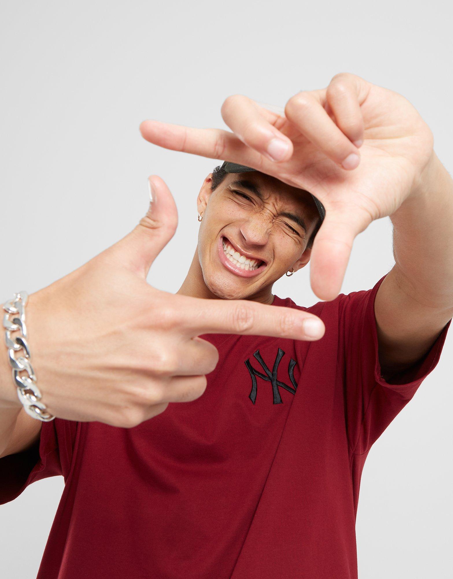 Vyriški marškiniai NEW ERA MARŠKINĖLIAI LE LC OS NYY NEW YORK YANKEES 60424360 Vyšninė