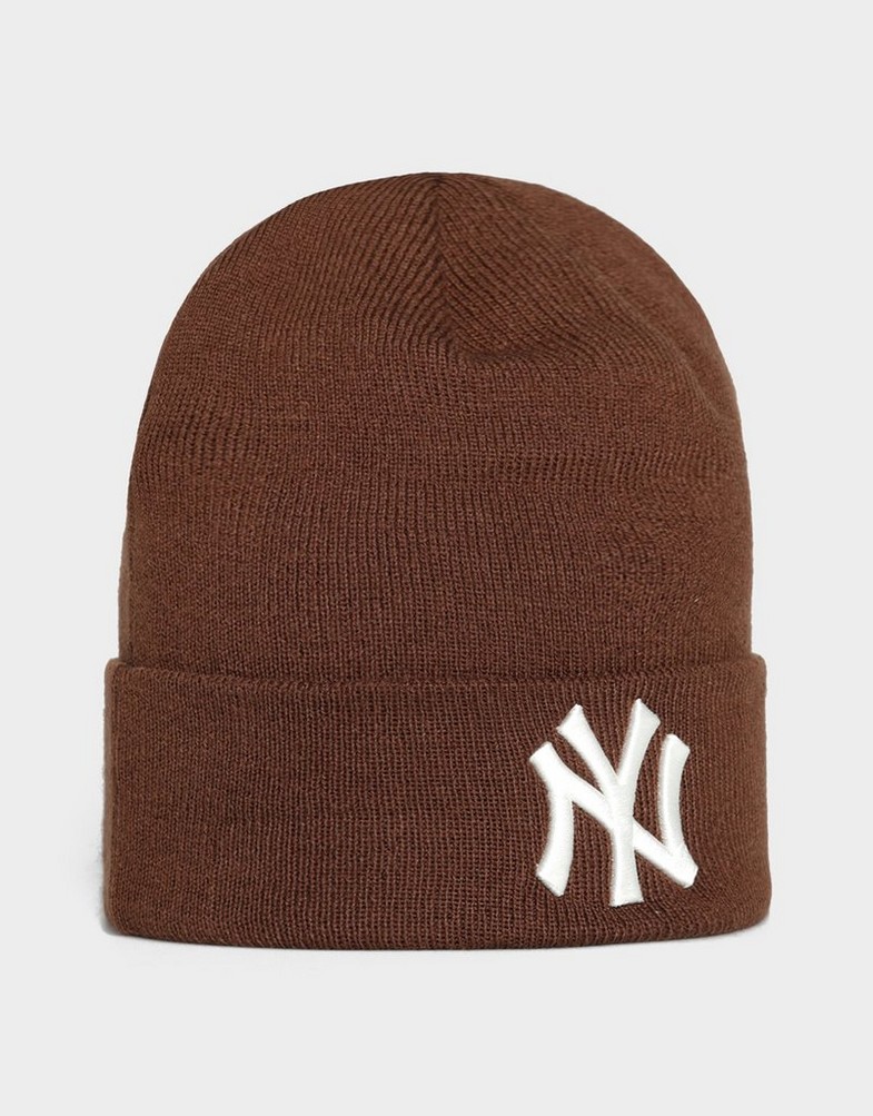 Чоловічі зимові шапки NEW ERA КЕПКА LE BEANIE NYY NEW YORK YANKEES 60424781 Коричневий
