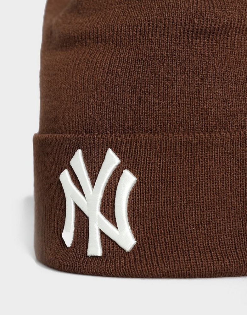 Чоловічі зимові шапки NEW ERA КЕПКА LE BEANIE NYY NEW YORK YANKEES 60424781 Коричневий