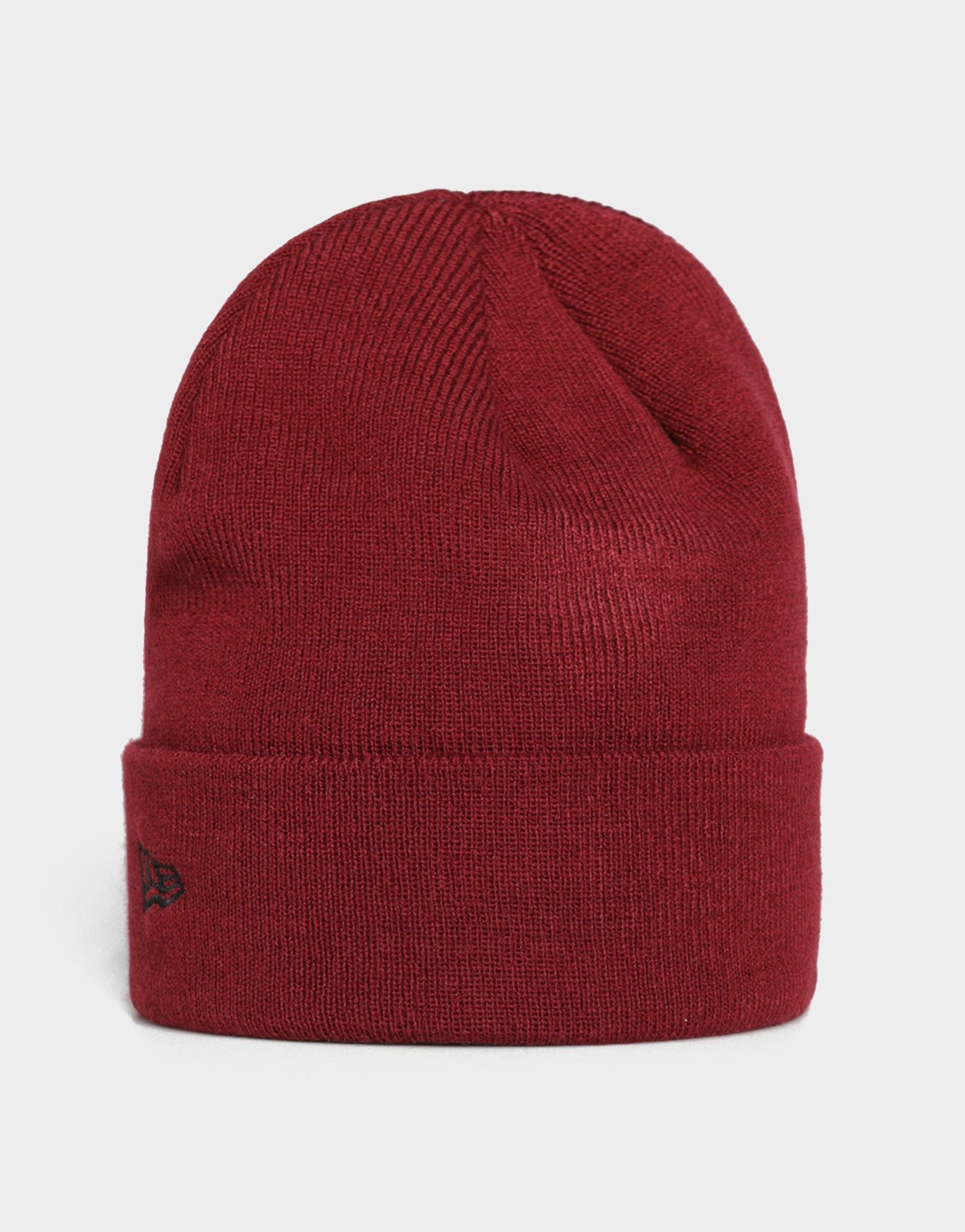 Чоловічі зимові шапки NEW ERA КЕПКА LE BEANIE NYY NEW YORK YANKEES 60424782 Бордовий